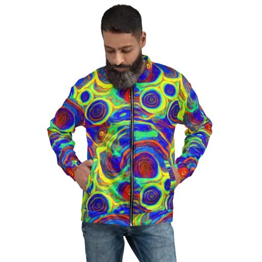 Kaleido Surge on a Bomber Jacket