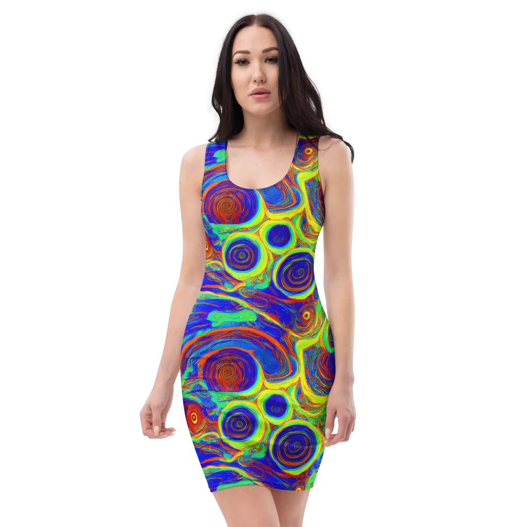 Kaleido Surge on Bodycon Dress — Front