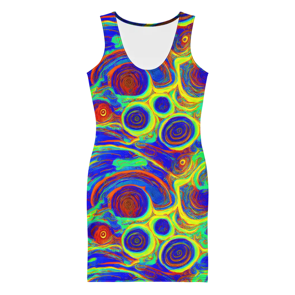 Kaleido Surge on Bodycon Dress — Front