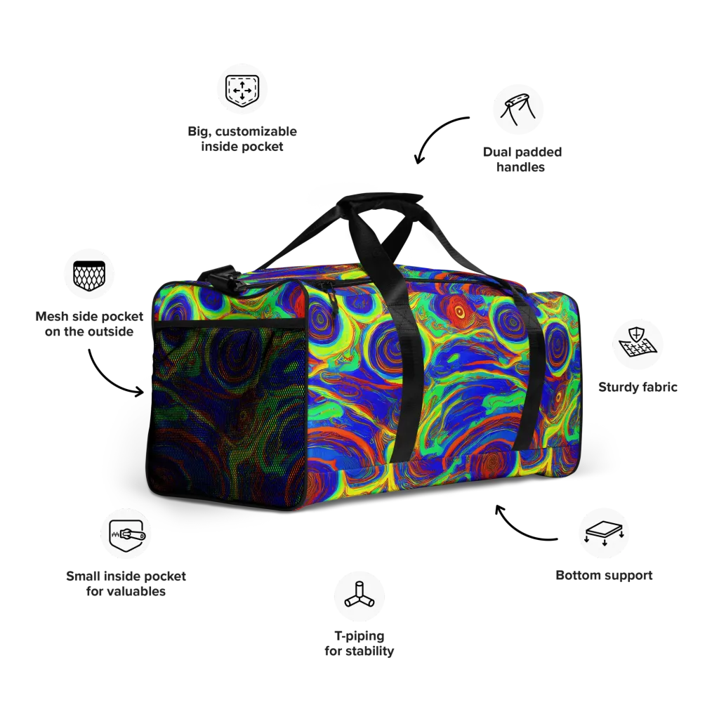 Kaleido Surge on Duffle Bag — Right Front