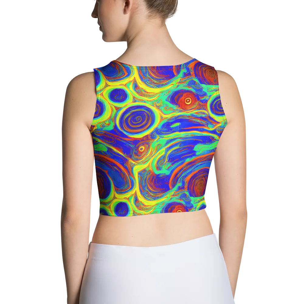 Kaleido Surge on Crop Top — Back