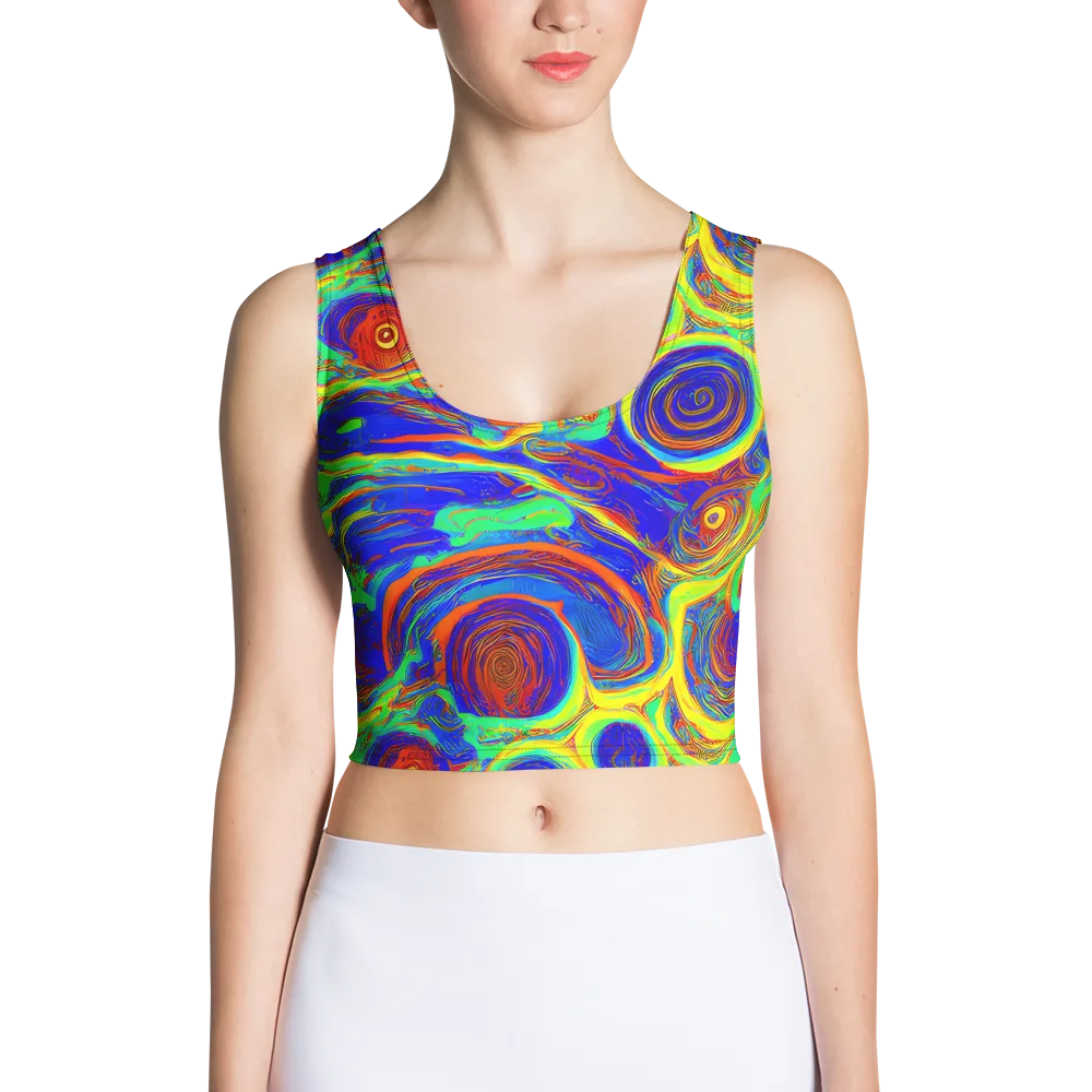 Kaleido Surge on Crop Top — Front