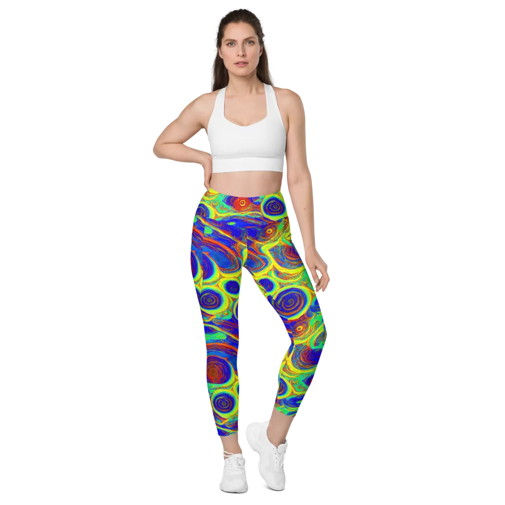 Kaleido Surge on Leggings with Pockets — Front