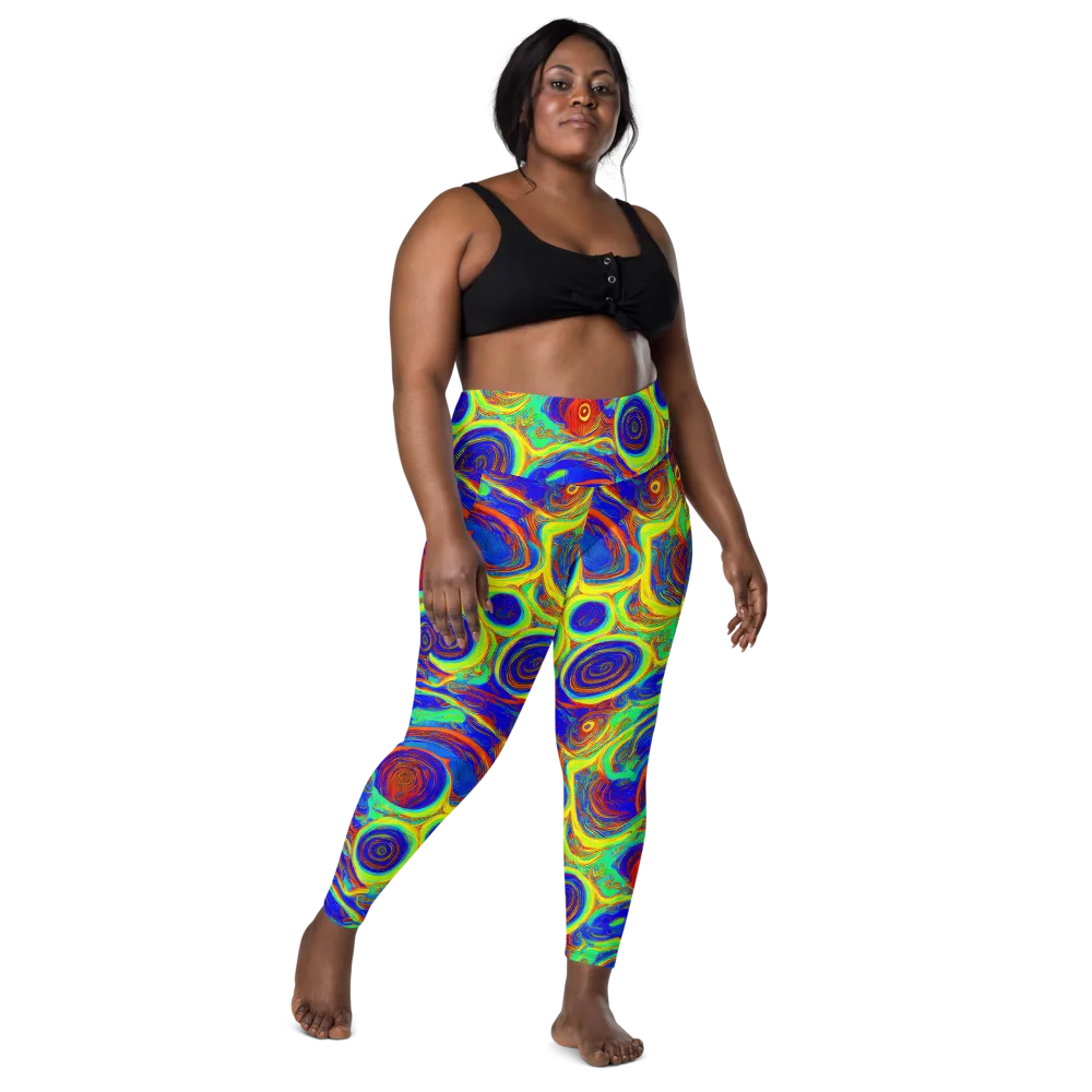 Kaleido Surge on Leggings with Pockets — Front