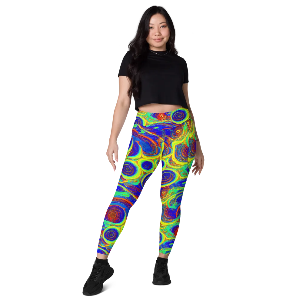 Kaleido Surge on Leggings with Pockets — Front