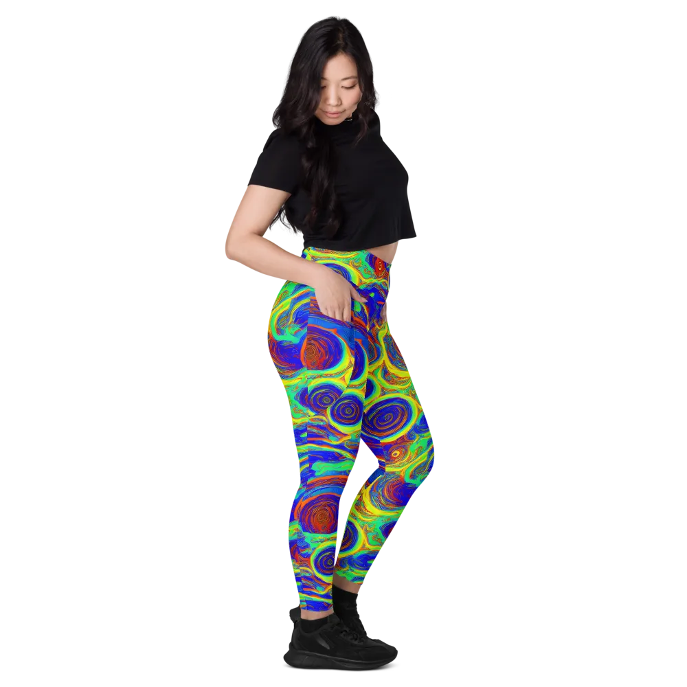 Kaleido Surge on Leggings with Pockets — Right
