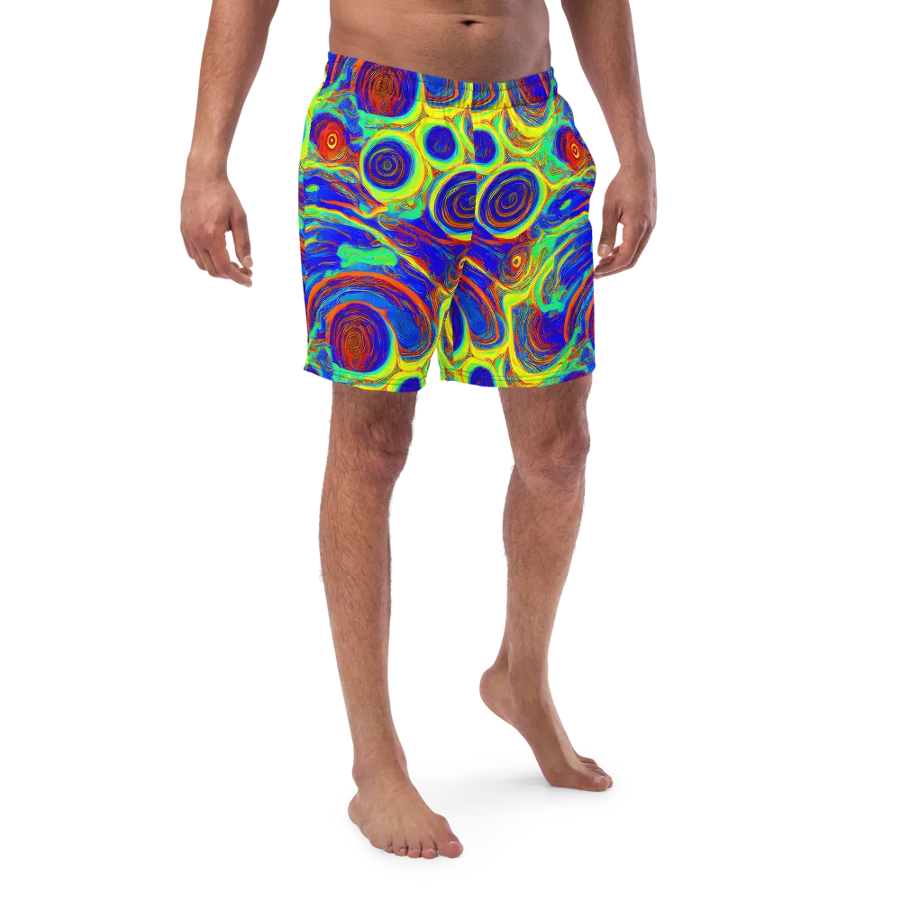 Kaleido Surge on Swim Trunks — Front
