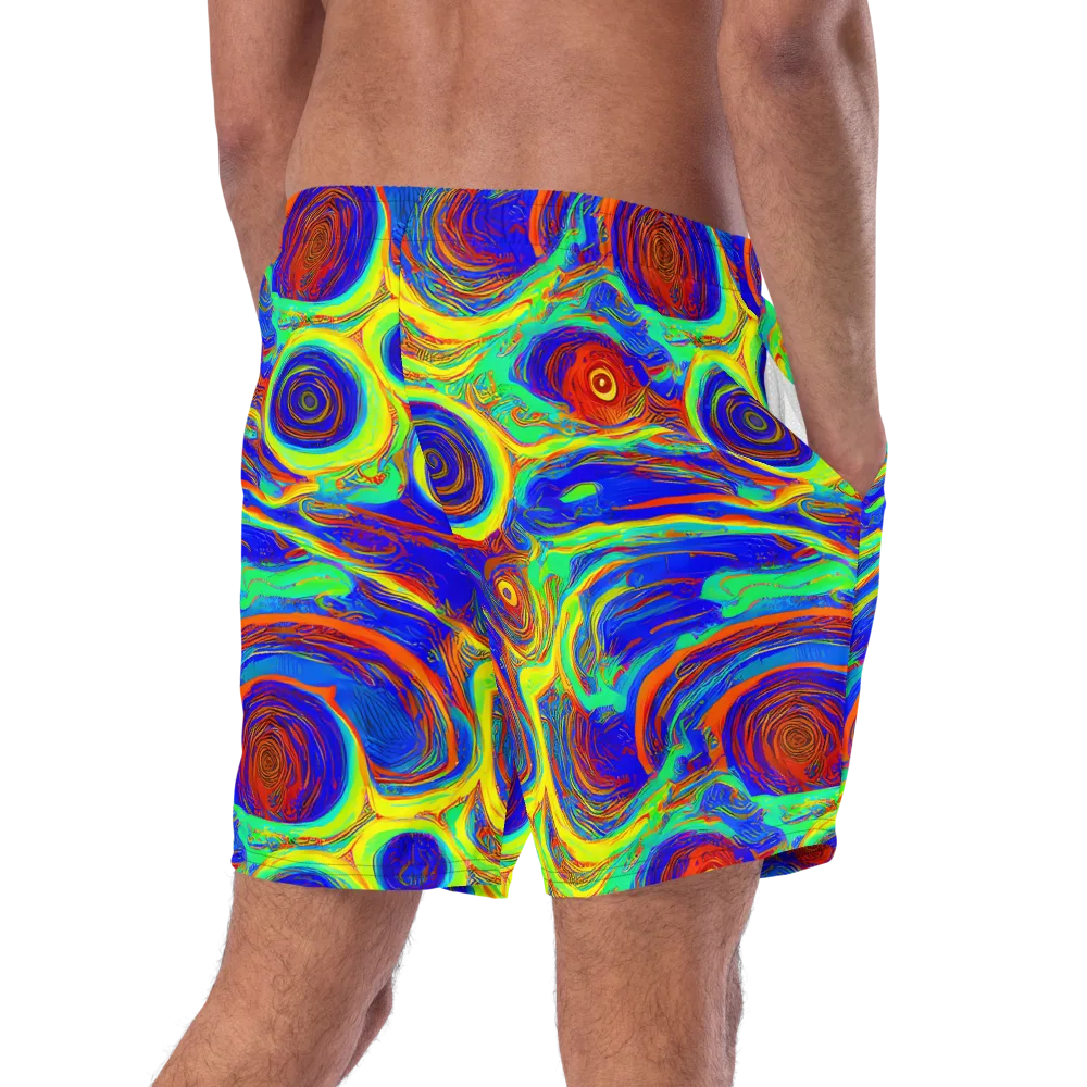 Kaleido Surge on Swim Trunks — Right Back