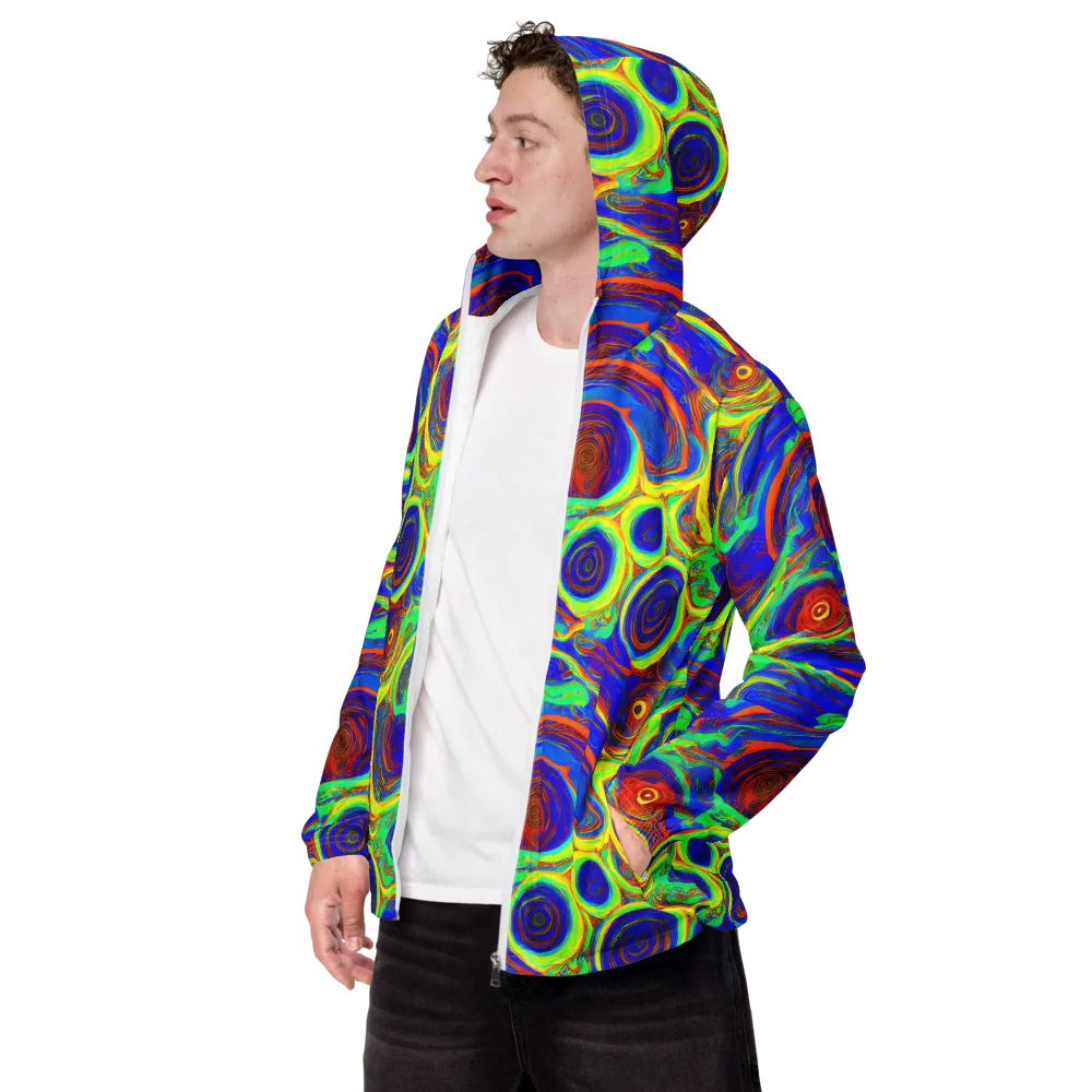 Kaleido Surge on Men's Windbreaker — Left Front