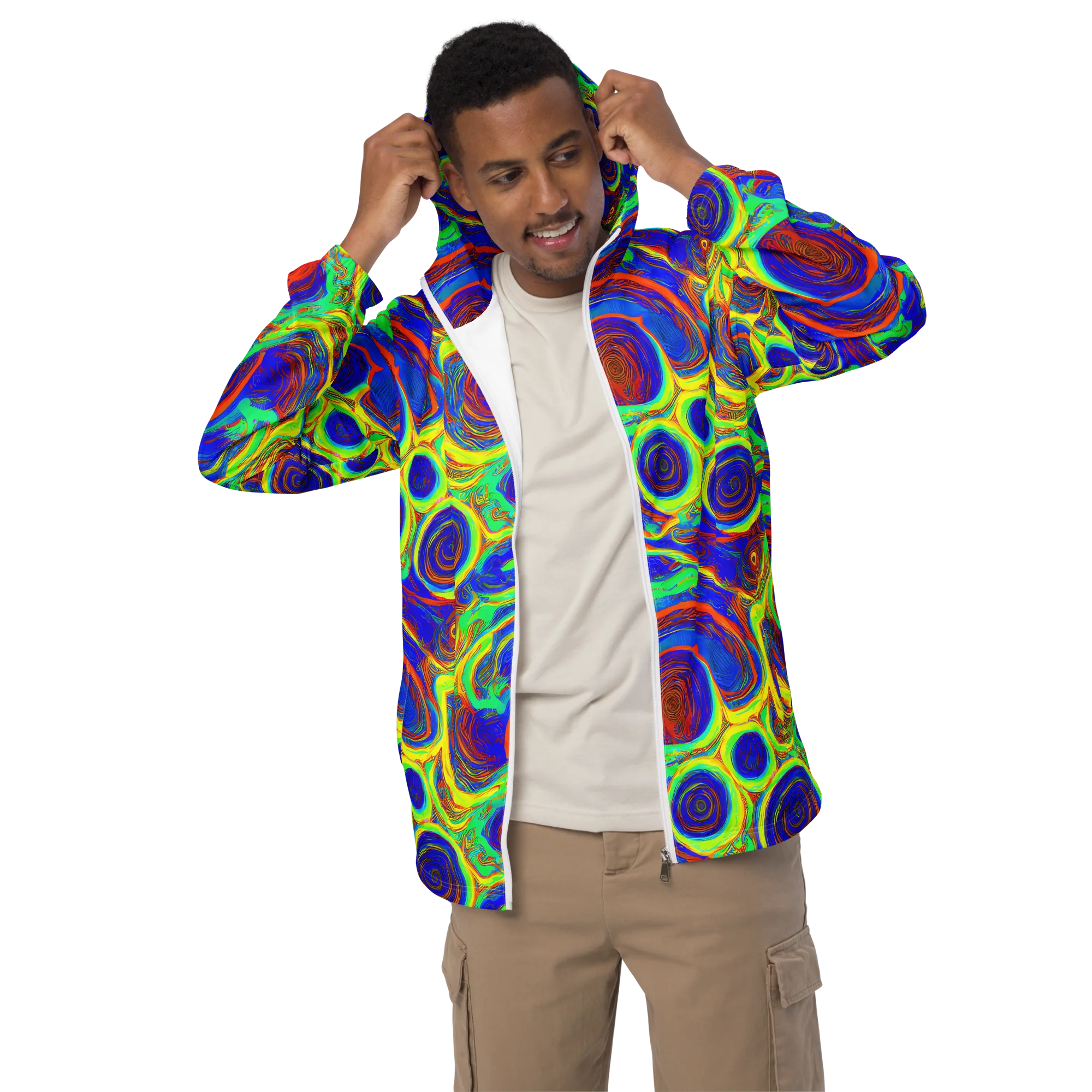 Kaleido Surge on Men's Windbreaker — Front