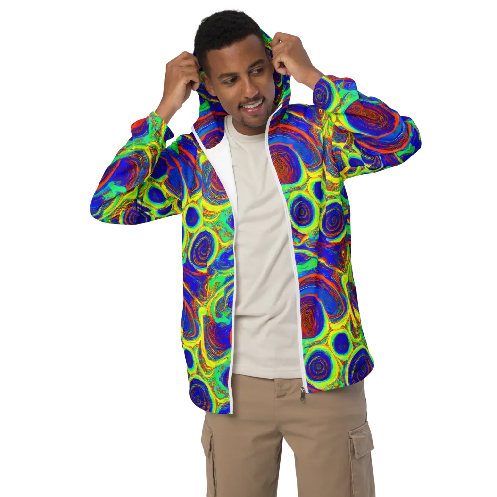Kaleido Surge on Men's Windbreaker — Front