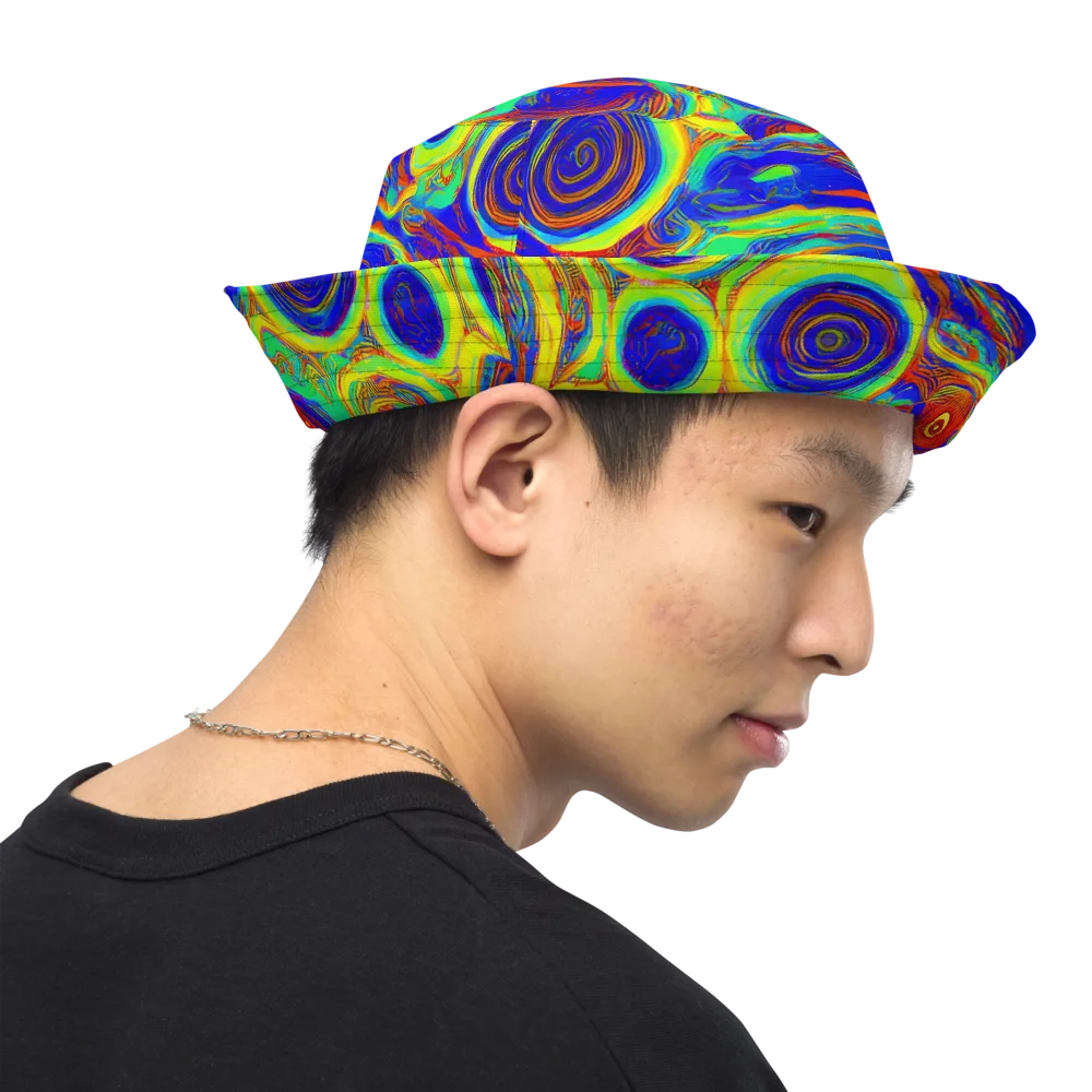 Kaleido Surge on Reversible Bucket Hat — Right Outside