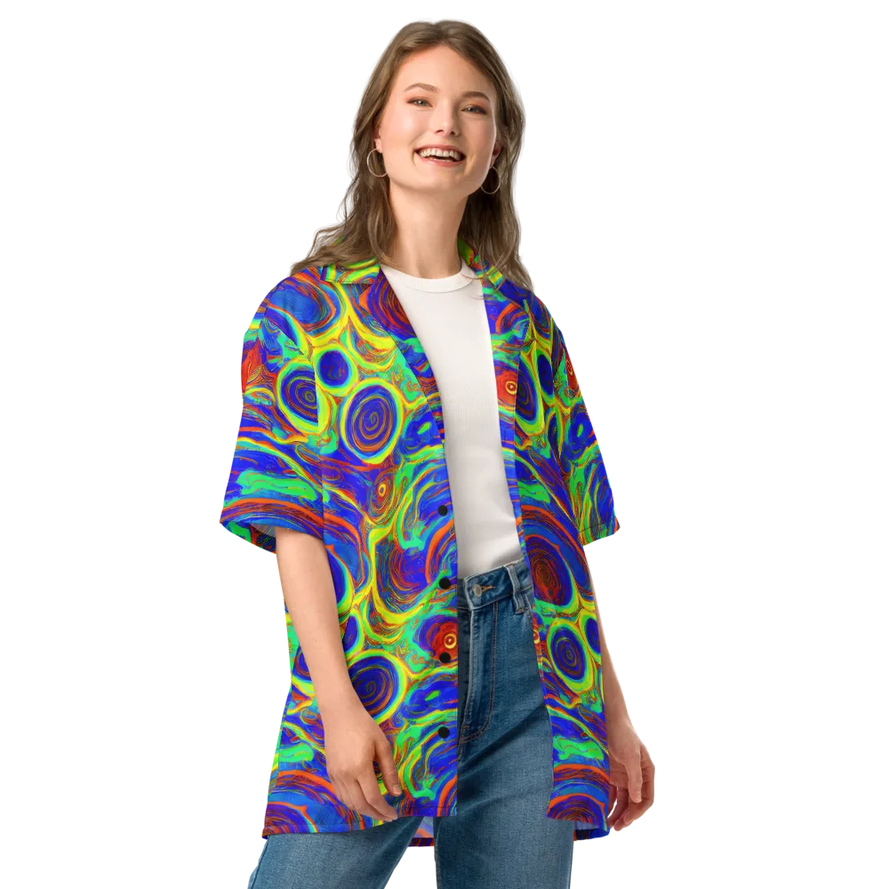 Kaleido Surge on Button Shirt — Front