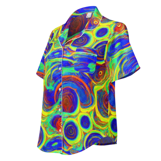 Kaleido Surge on a Women's Short Sleeve Pajama Top