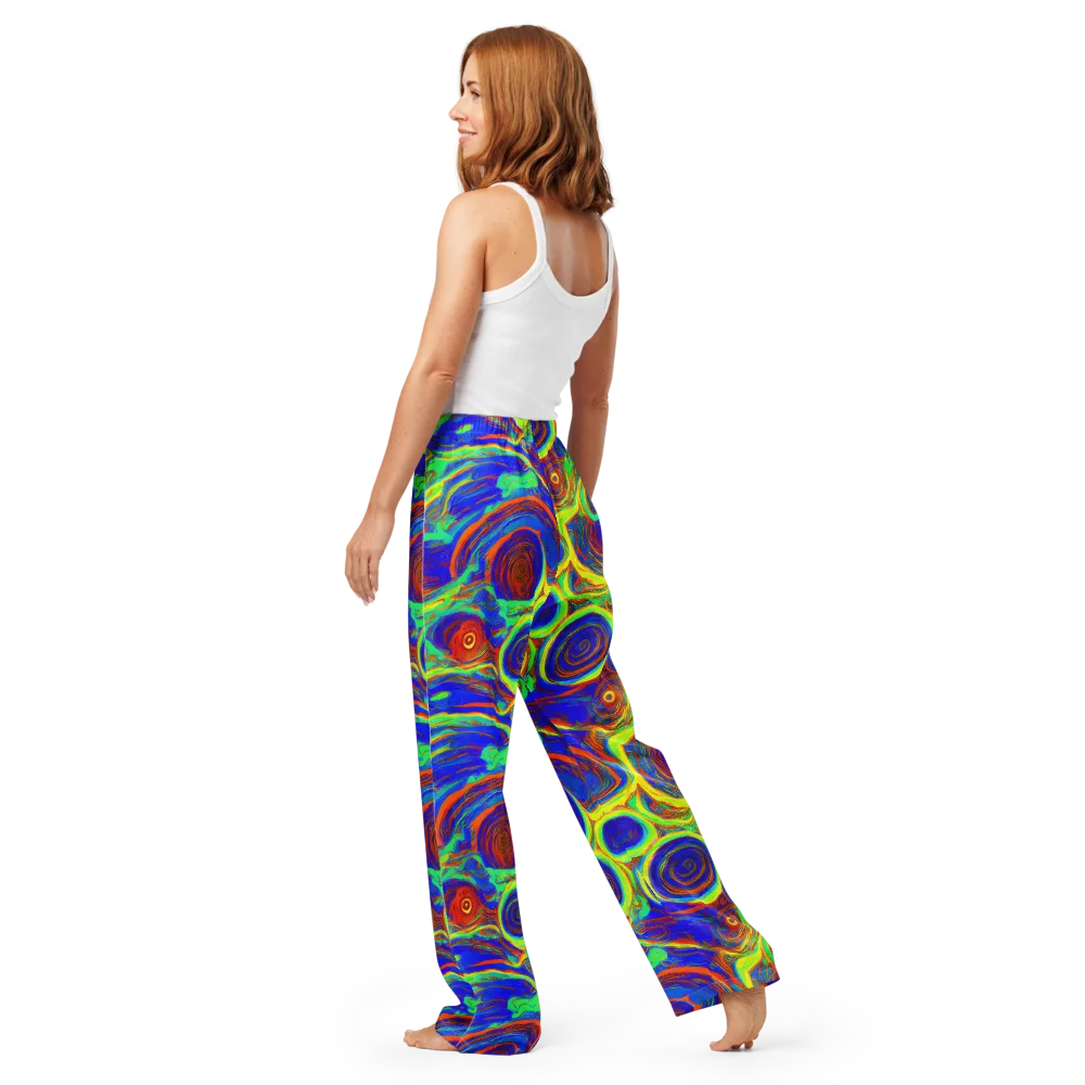 Kaleido Surge on Women's Pajama Pants — Back