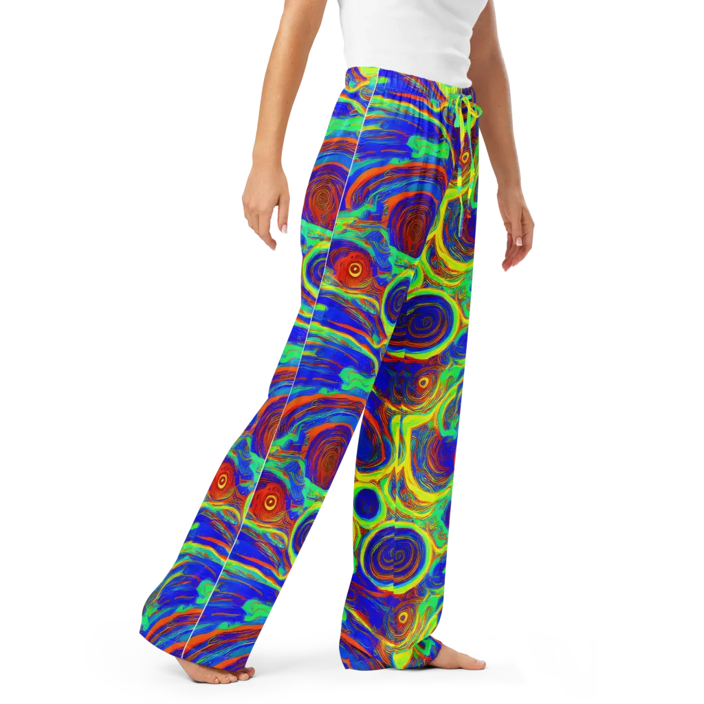Kaleido Surge on Women's Pajama Pants — Right Front