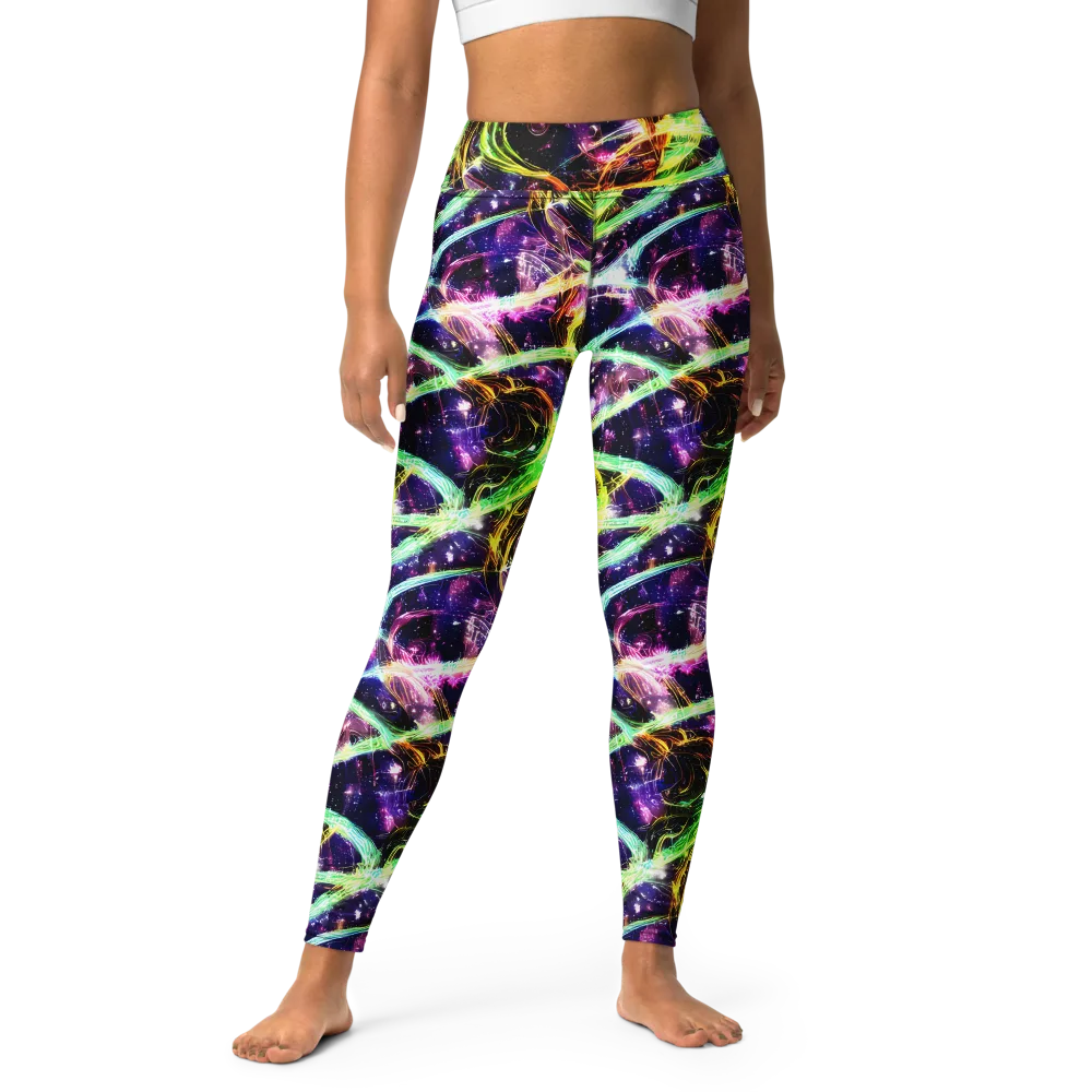Prismatic Gravity on Yoga Leggings — Front