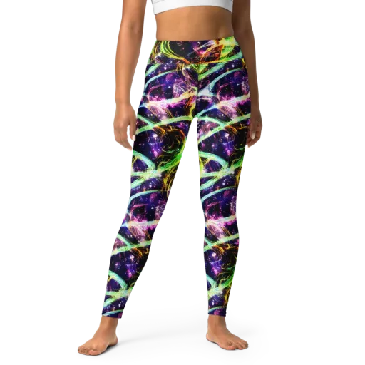 Prismatic Gravity on a Yoga Leggings