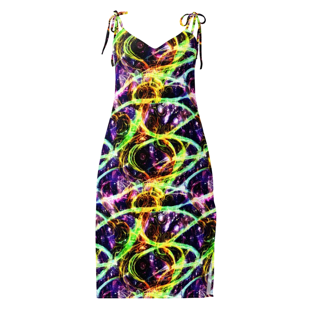 Prismatic Gravity on Slip Dress — Front