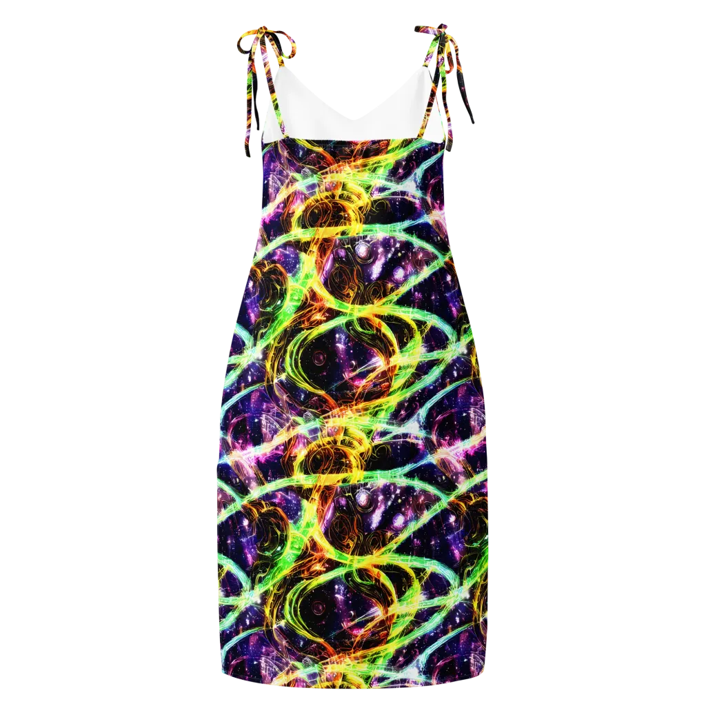 Prismatic Gravity on Slip Dress — Back