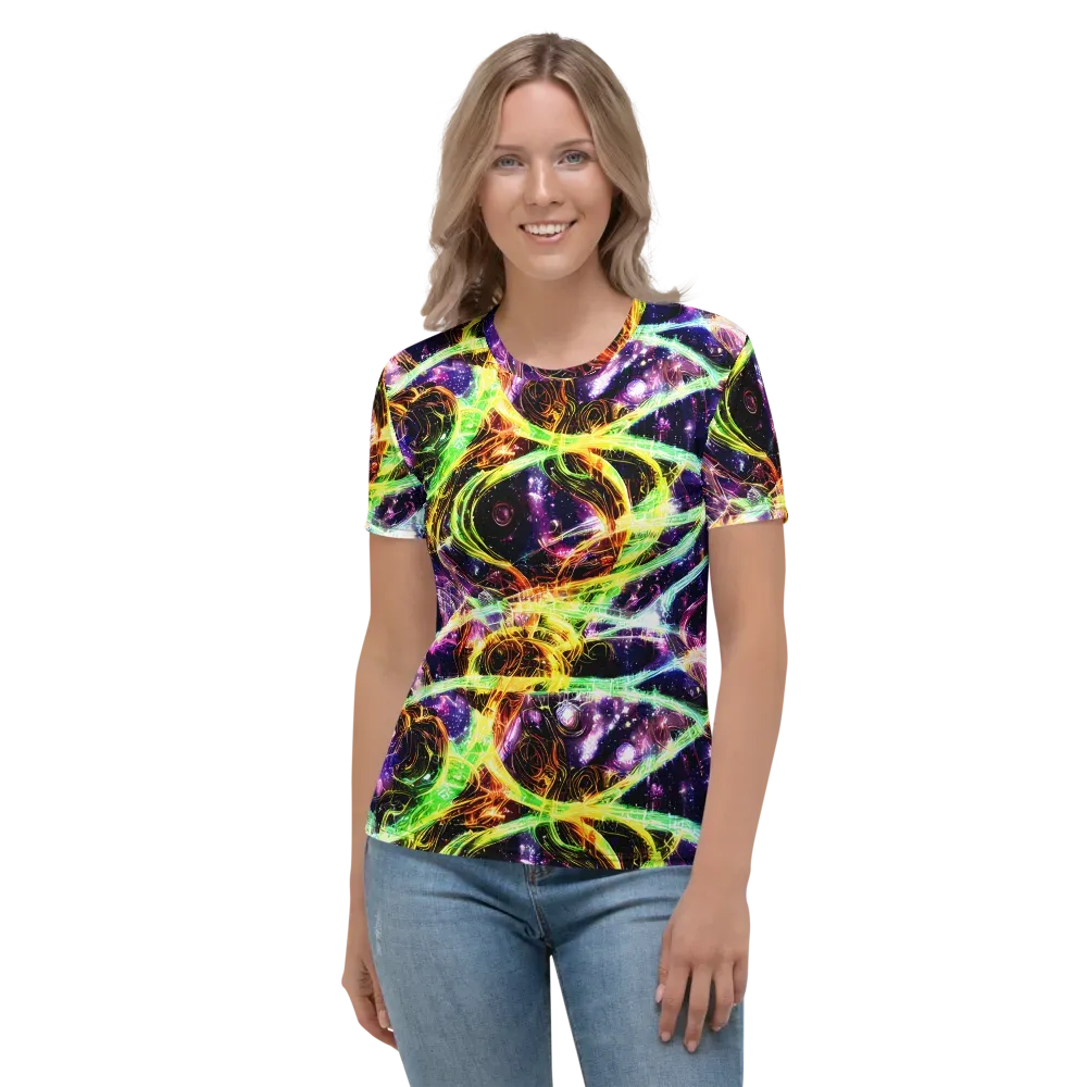 Prismatic Gravity on Women's Crew Neck T-Shirt — Front