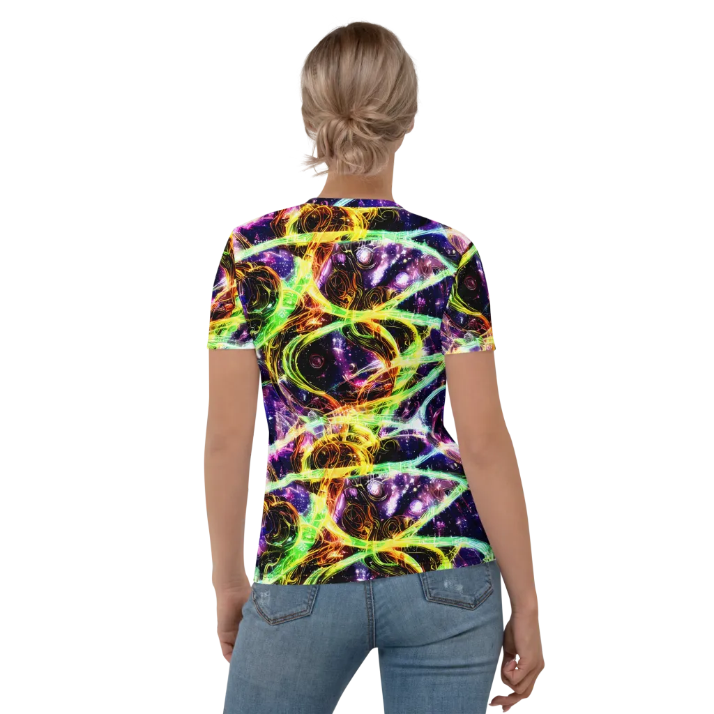 Prismatic Gravity on Women's Crew Neck T-Shirt — Back