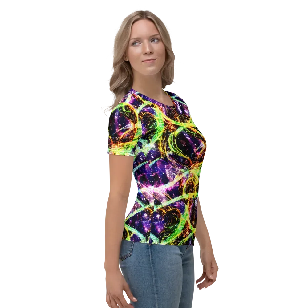 Prismatic Gravity on Women's Crew Neck T-Shirt — Right