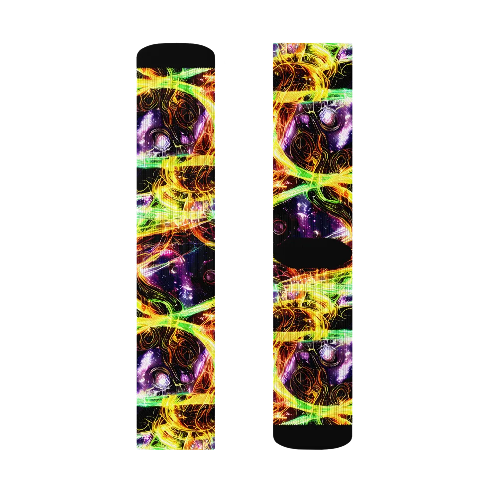 Prismatic Gravity on Socks — Right Sock
