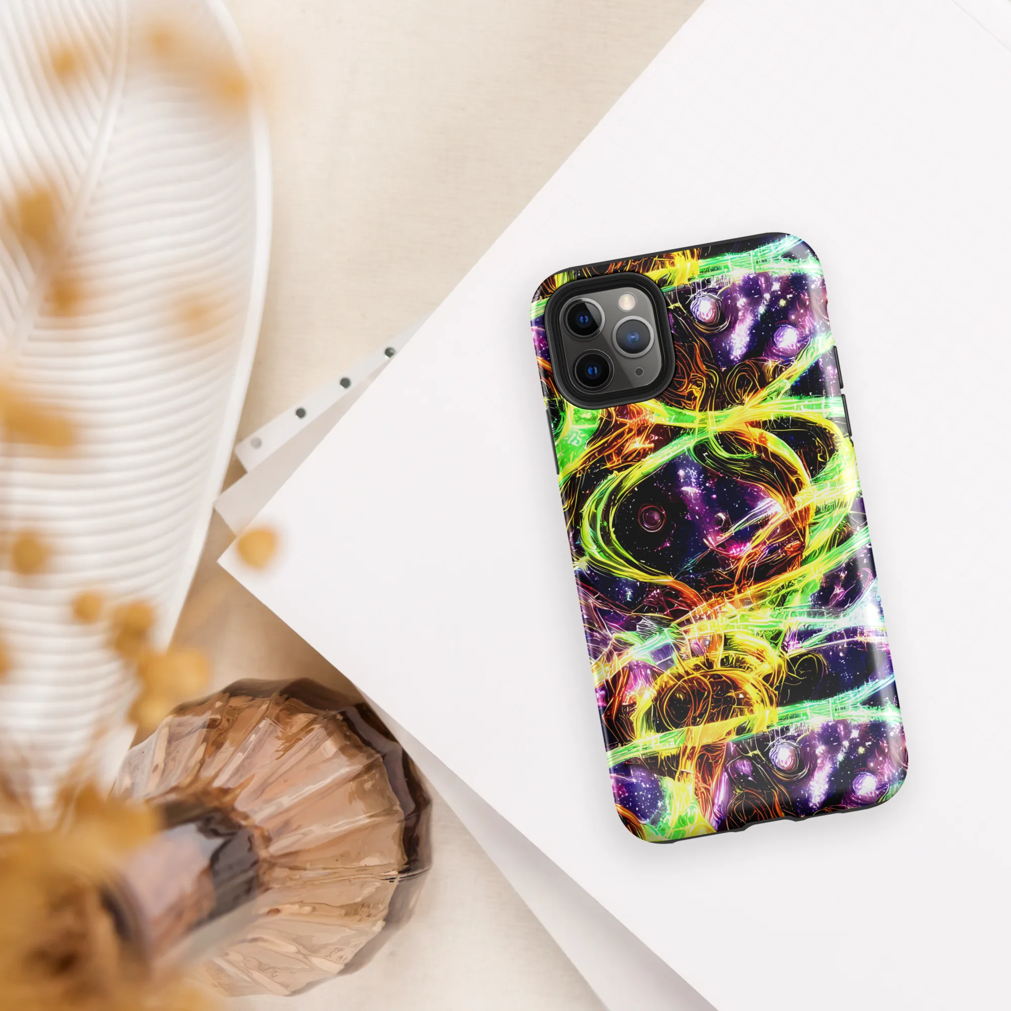 Prismatic Gravity on Tough Case for iPhone® — Front
