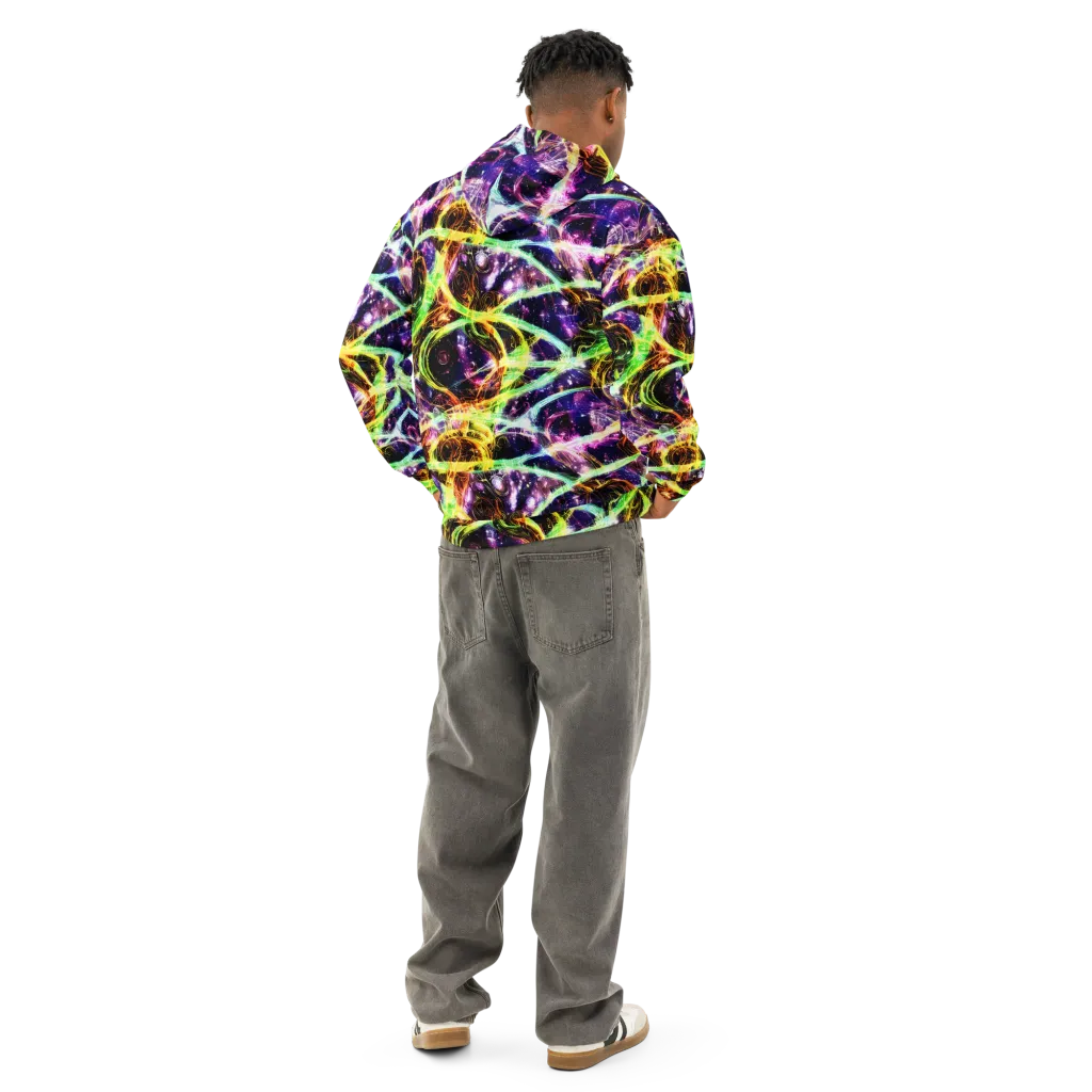 Prismatic Gravity on Cotton Hoodie — Back