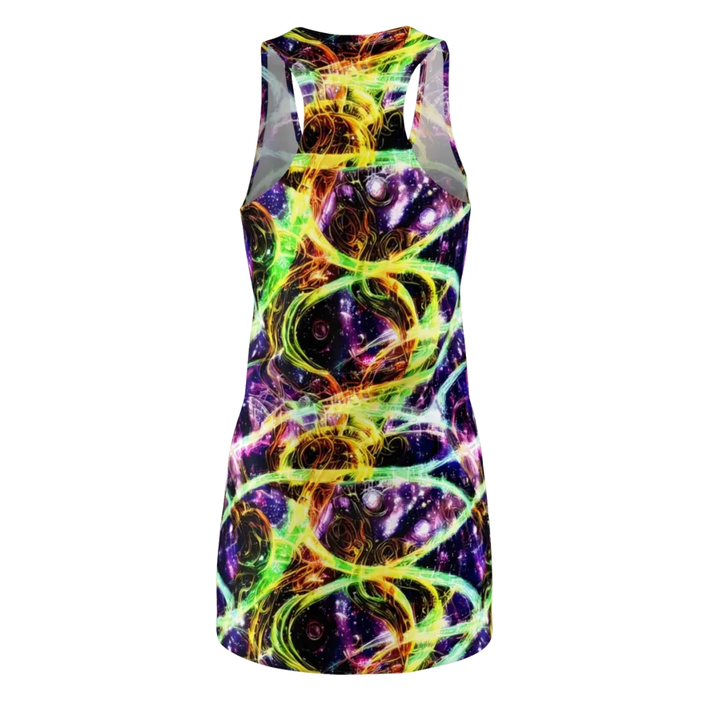 Prismatic Gravity on Racerback Dress — Back