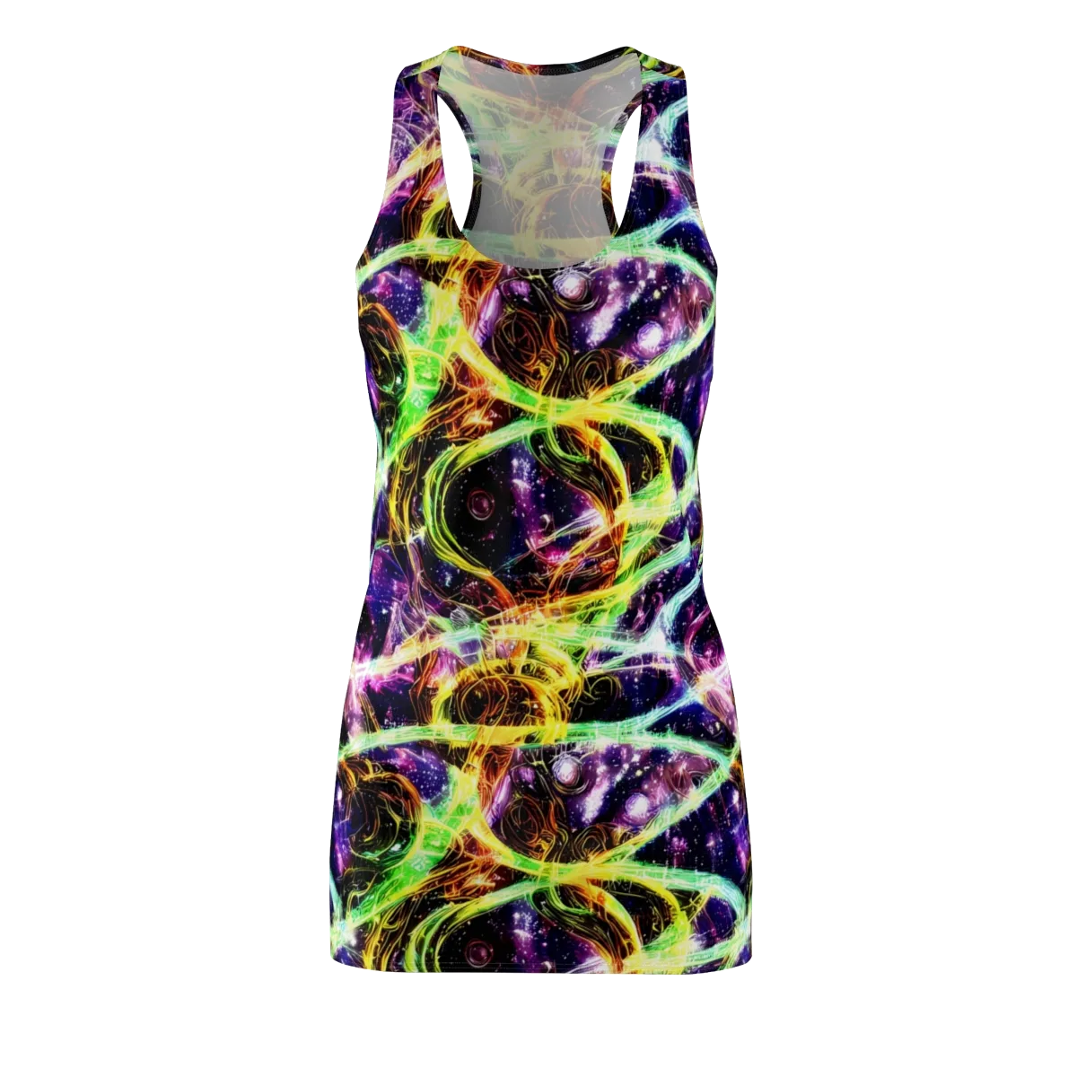 Prismatic Gravity on Racerback Dress — Front