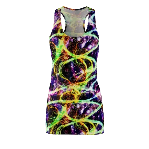 Prismatic Gravity on a Racerback Dress