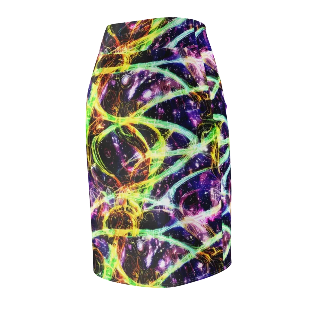 Prismatic Gravity on Pencil Skirt — Back Side