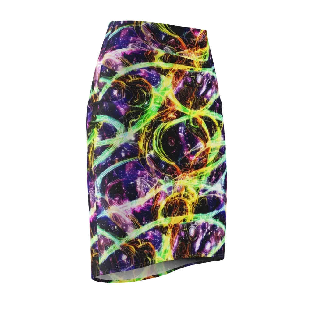 Prismatic Gravity on Pencil Skirt — Front Side