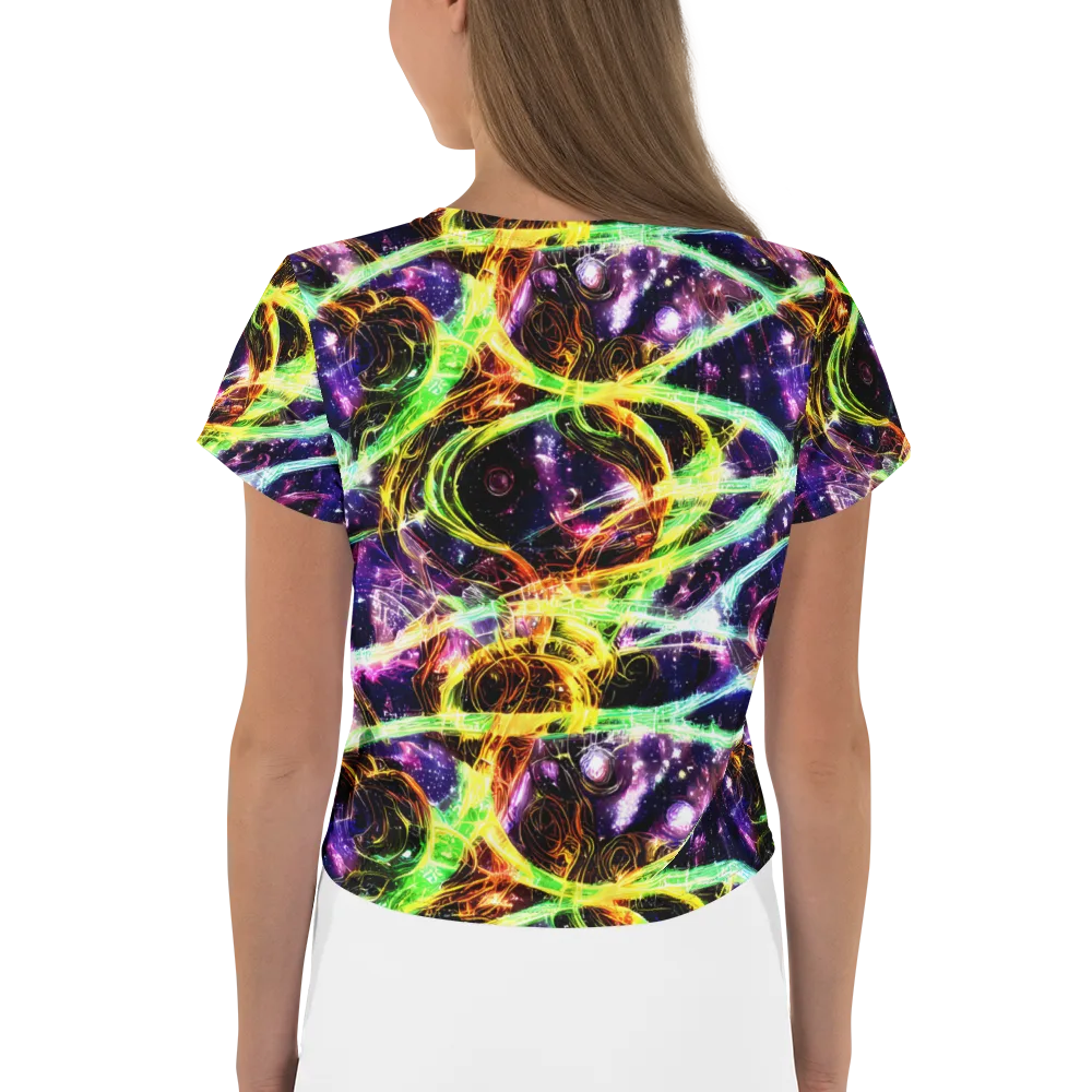 Prismatic Gravity on Crop Tee — Back