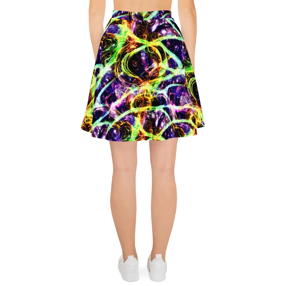 Prismatic Gravity on Skater Skirt — Back