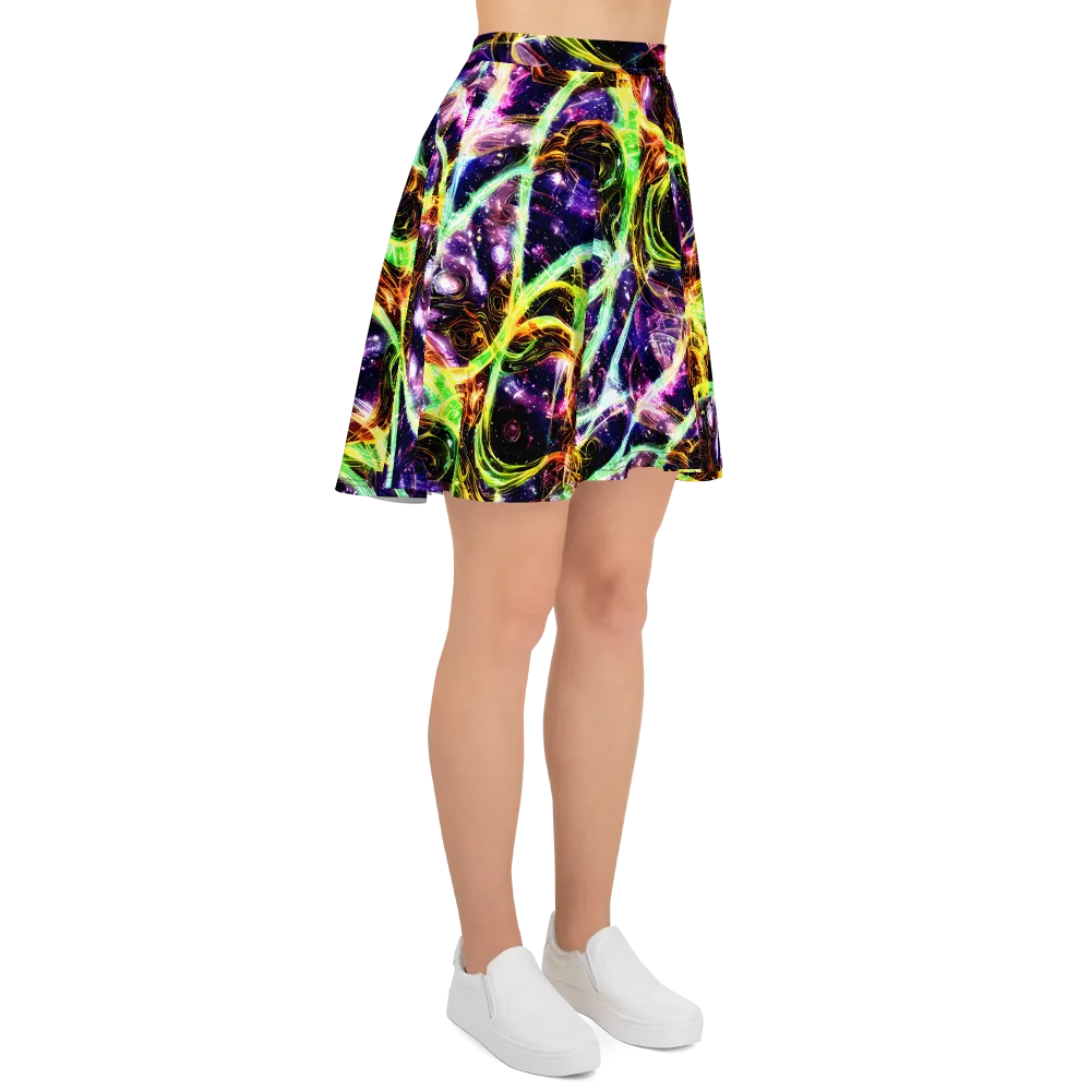 Prismatic Gravity on Skater Skirt — Right