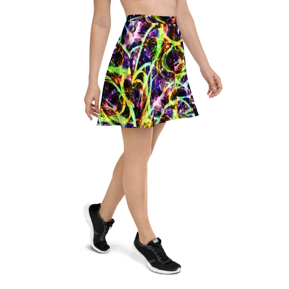 Prismatic Gravity on Skater Skirt — Right