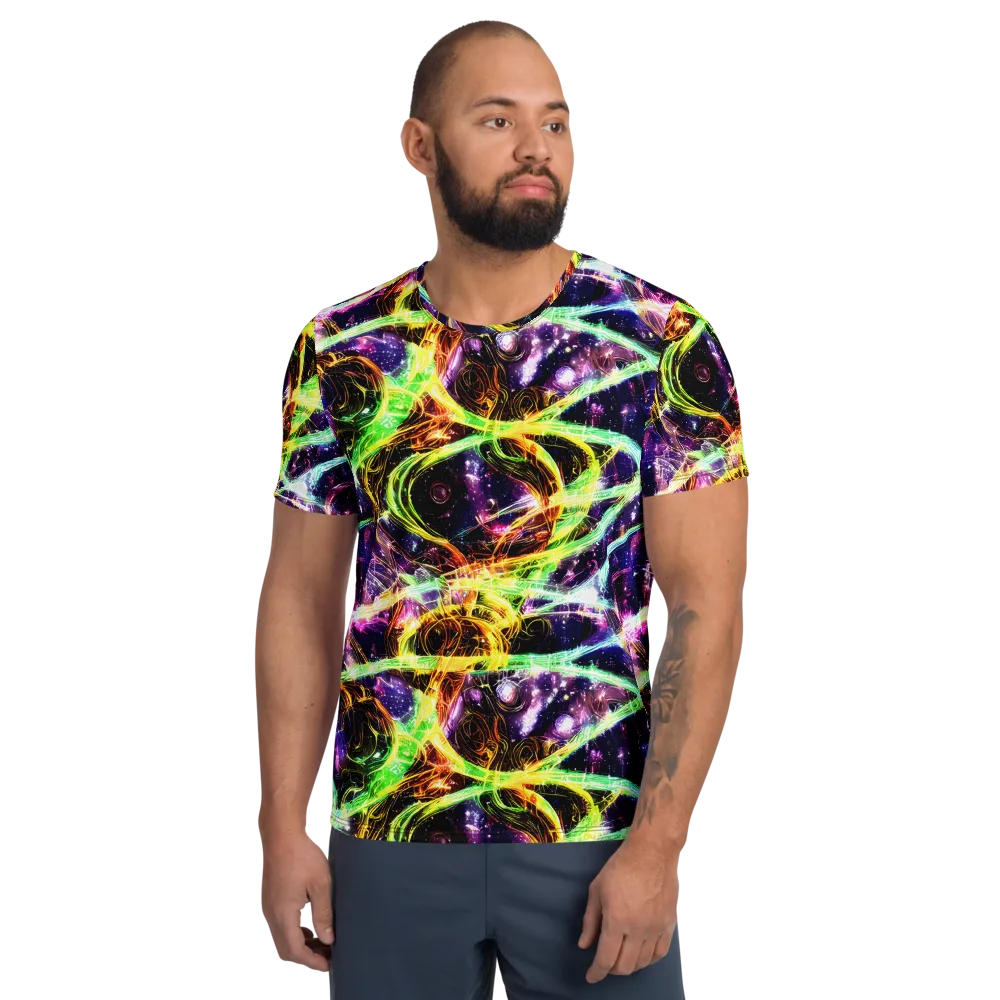 Prismatic Gravity on Men's Athletic T-Shirt — Front