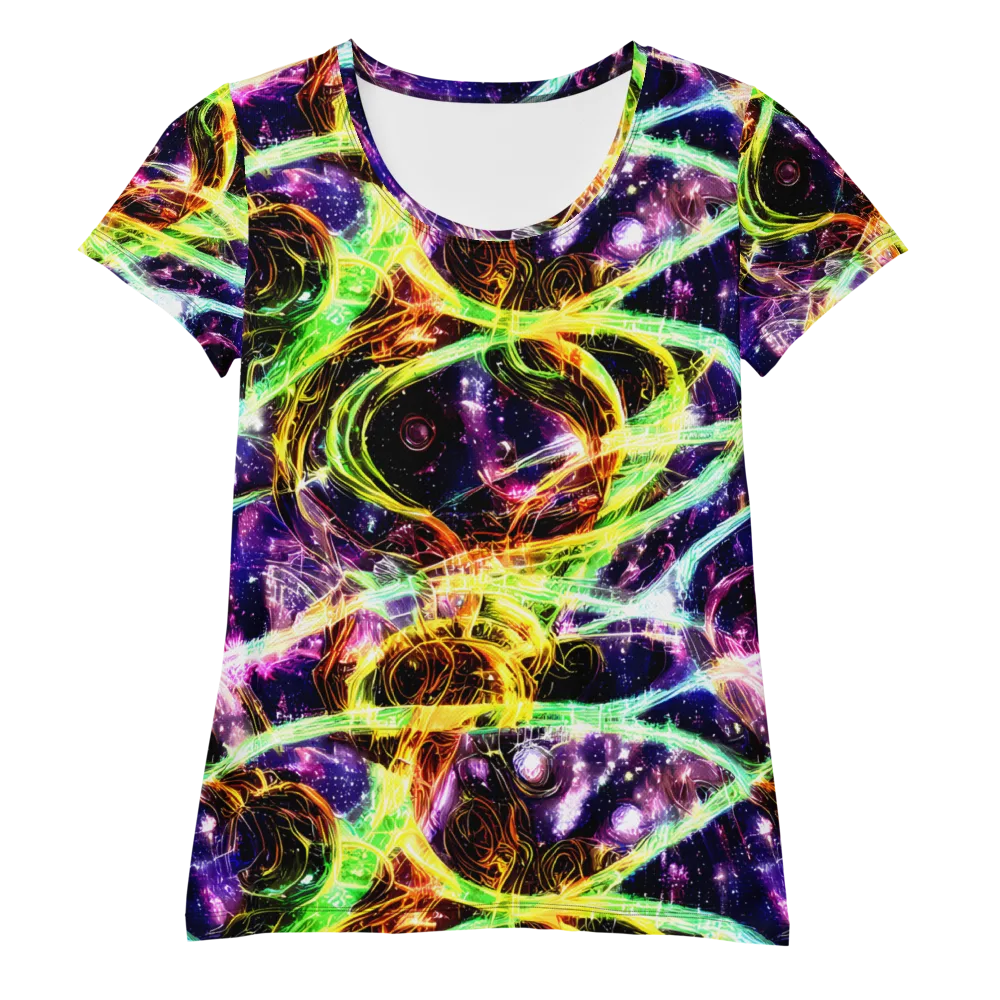 Prismatic Gravity on Women's Athletic T-Shirt — Front
