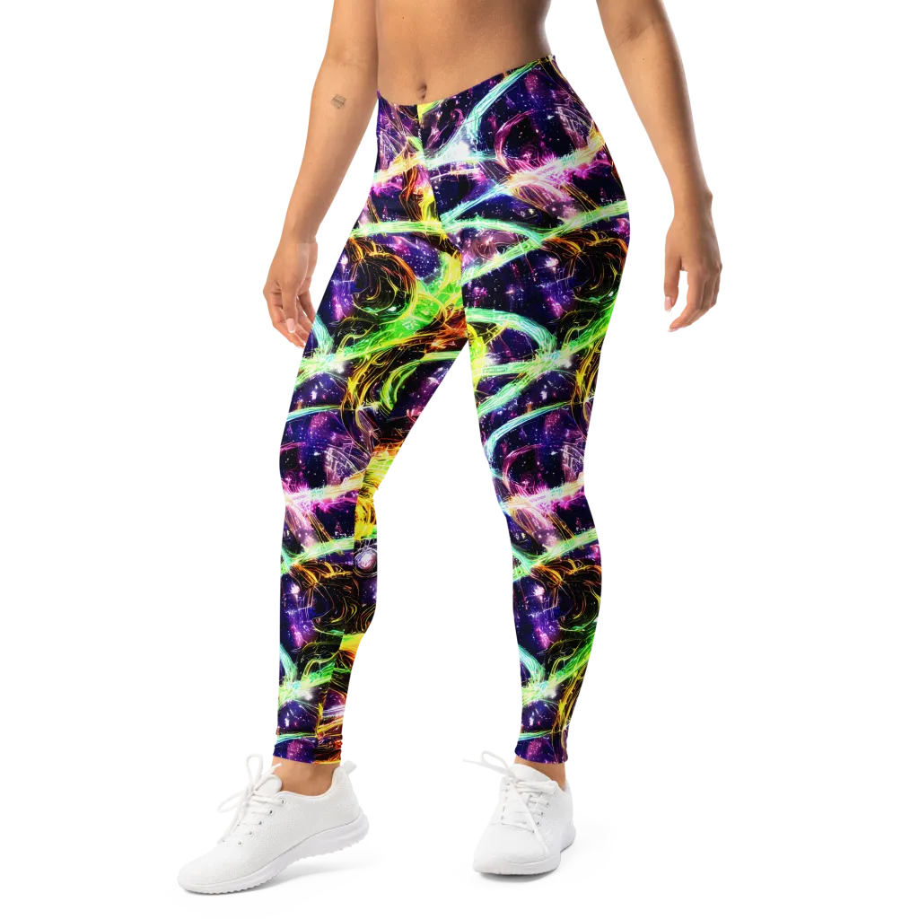 Prismatic Gravity on Leggings — Left Front
