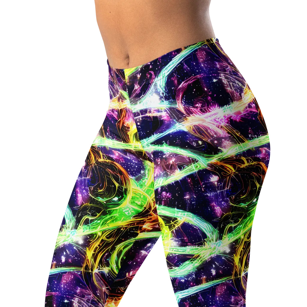 Prismatic Gravity on Leggings — Left Front