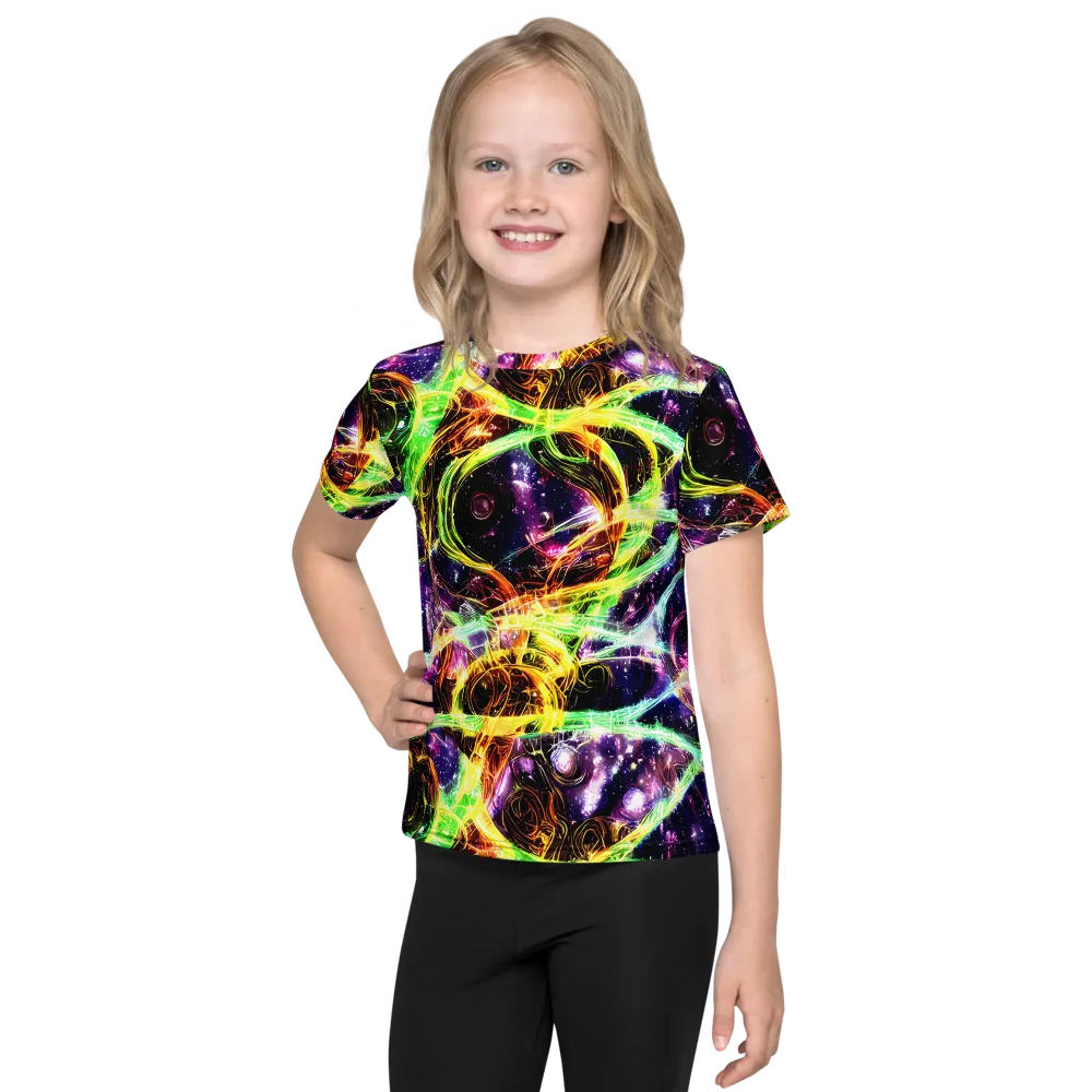 Prismatic Gravity on Kids Crew Neck T-Shirt — Front