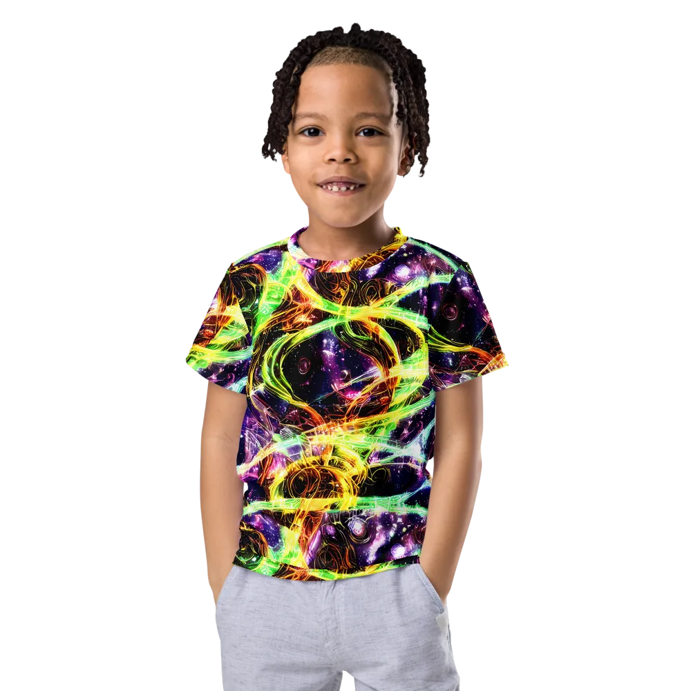 Prismatic Gravity on Kids Crew Neck T-Shirt — Front
