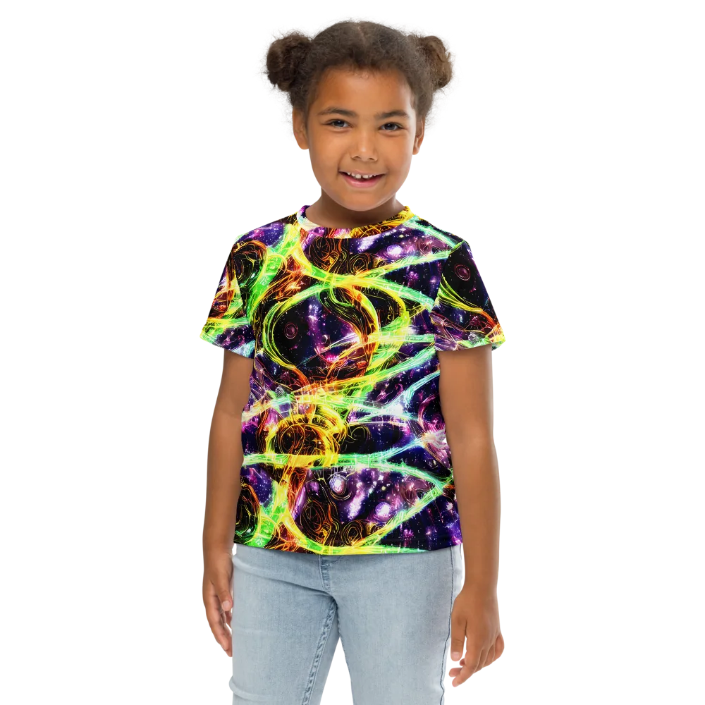 Prismatic Gravity on Kids Crew Neck T-Shirt — Front