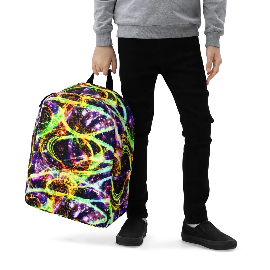 Prismatic Gravity on Minimalist Backpack — Zoomed-in