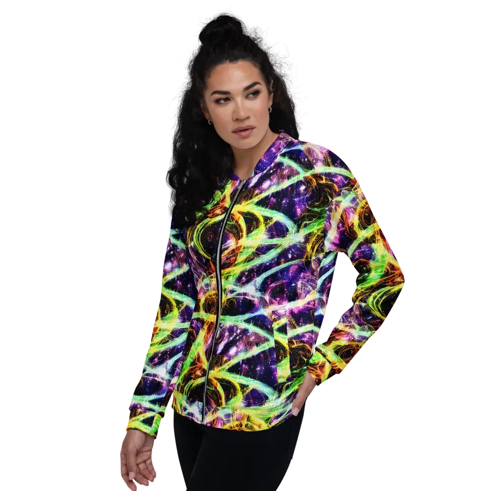 Prismatic Gravity on Bomber Jacket — Left