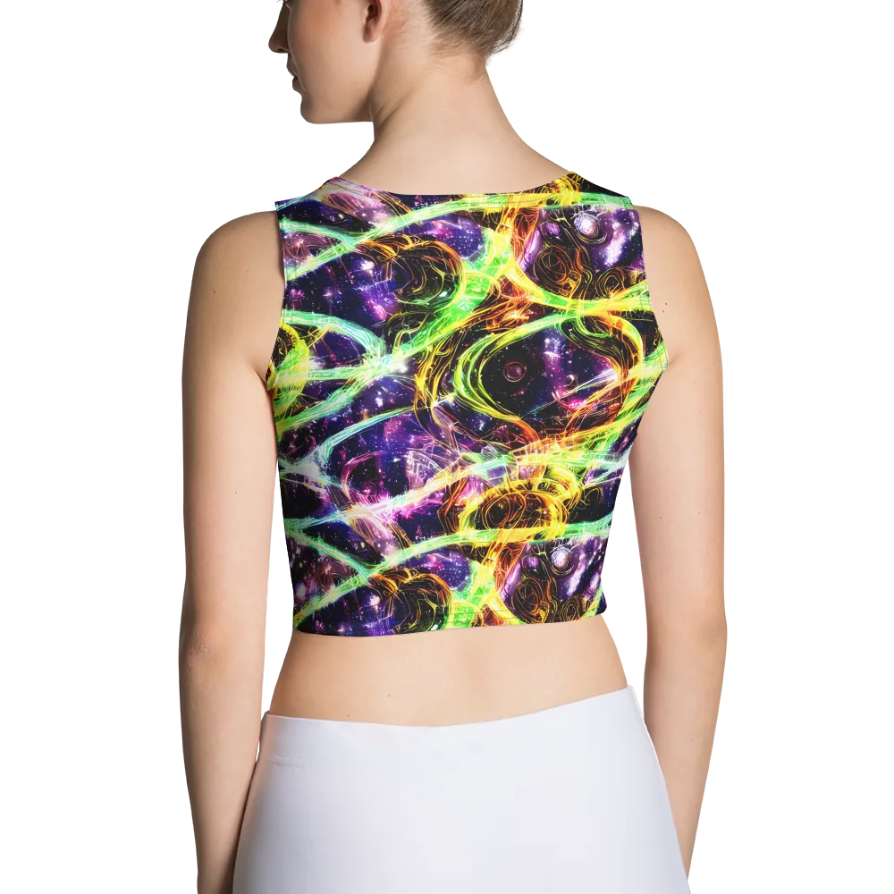 Prismatic Gravity on Crop Top — Back