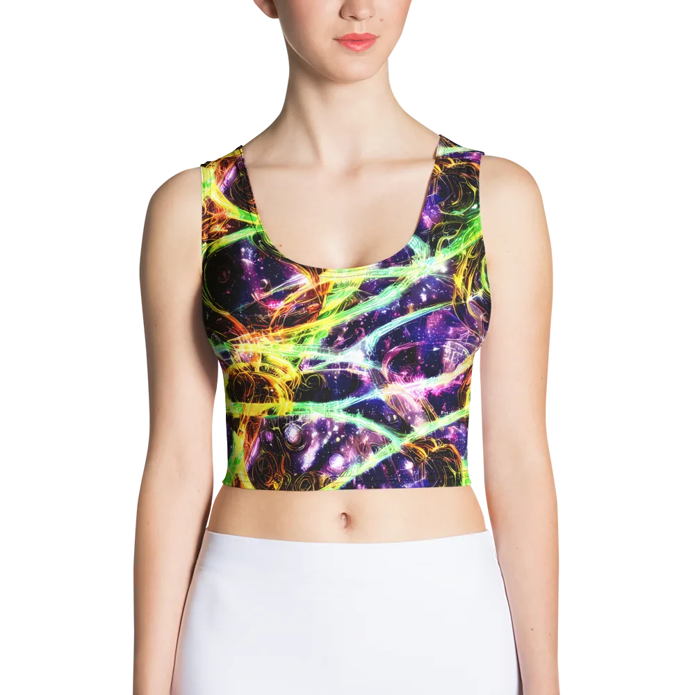 Prismatic Gravity on Crop Top — Front